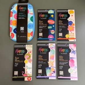 Happy Planner Sticker Book Bundle + Storage Case | NWT